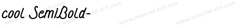 cool SemiBold字体转换